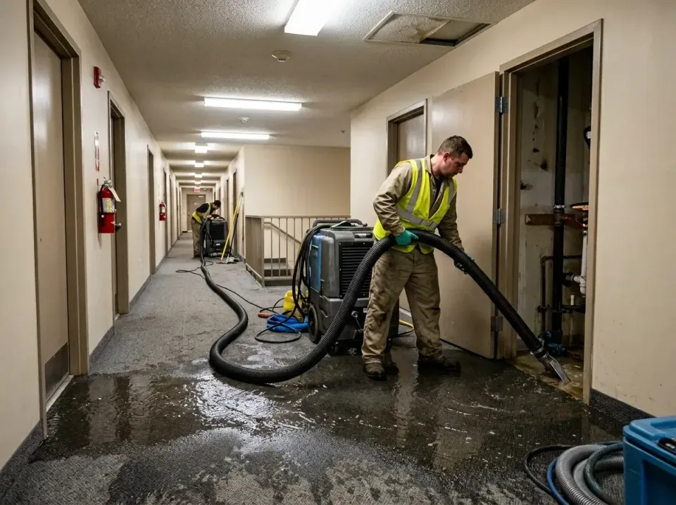 multi-unit-apartment-hallway-f-005 — frequently asked questions, Emergency Burst Pipe Water Extraction & Removal in South Bu…